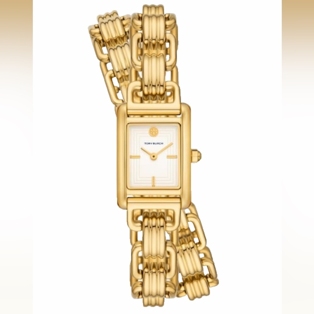 Tory Burch The Small Eleanor Double Wrap Bracelet Set, 19mm x 28mm